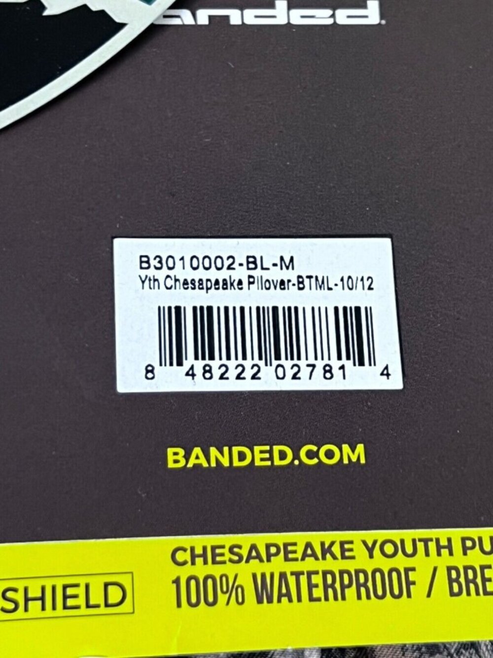 Banded Chesapeake Youth Pullover Medium (10-12) Hunting Jacket NEW NWT~~ - Picture 7 of 8